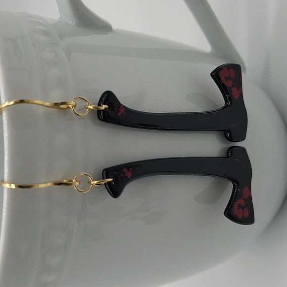 1937 Handmade Halloween Earrings NWT - Picture 2 of 6